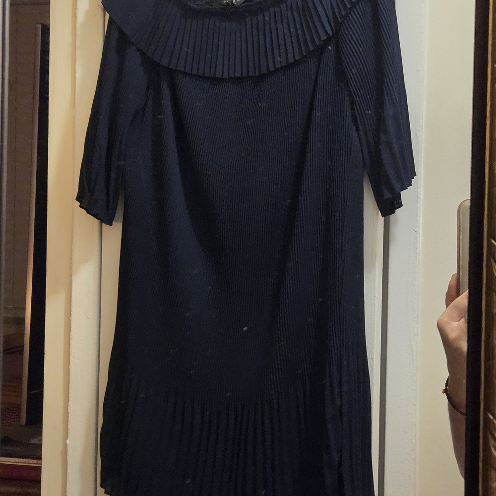 Ted Baker Dark Blue Long Sleeve Dress